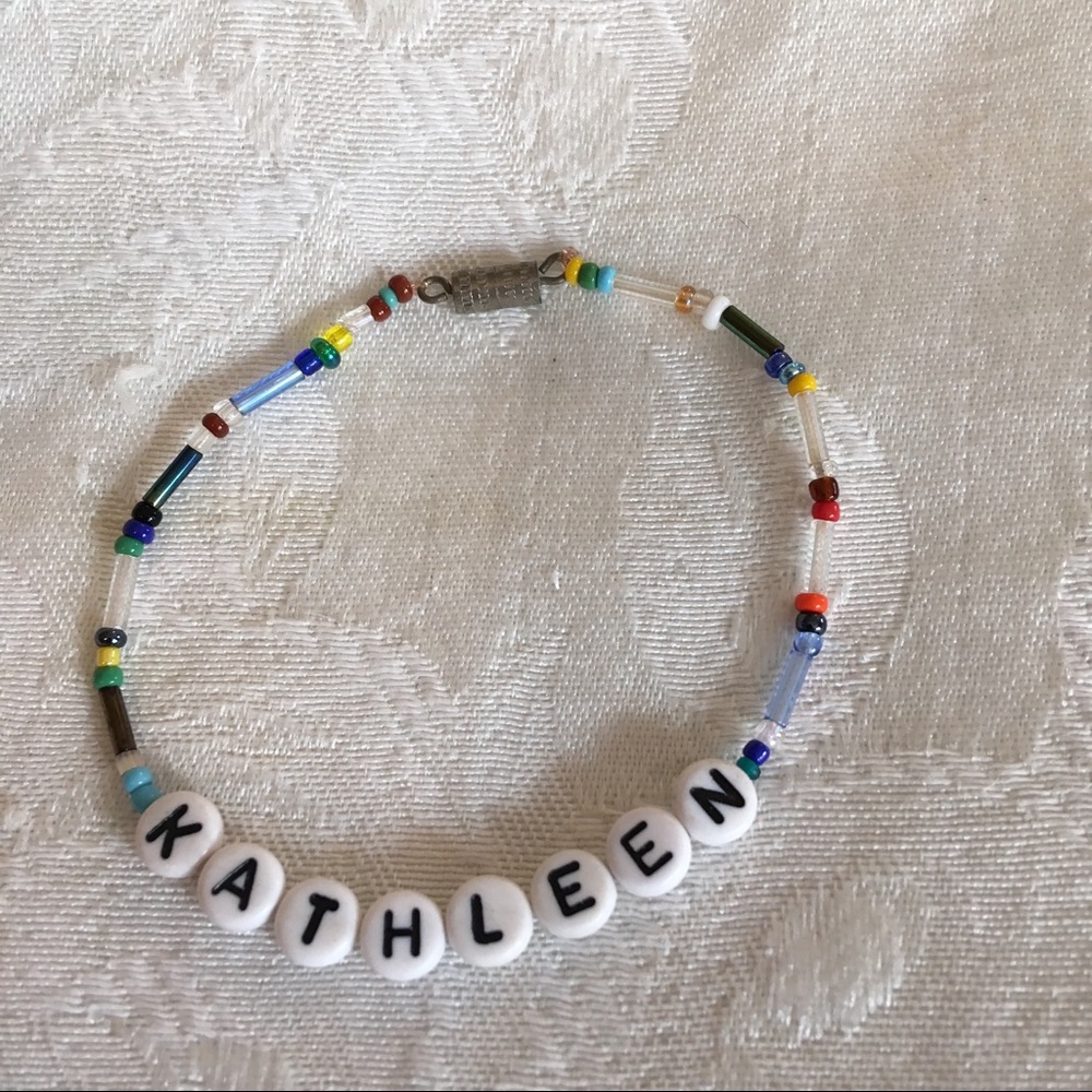 KATHLEEN (long rainbow) 7” Bracelet-NEW
